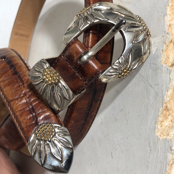 Vintage Arden Leather Co. Italian Croco Calfskin Belt - Picture 4 of 11